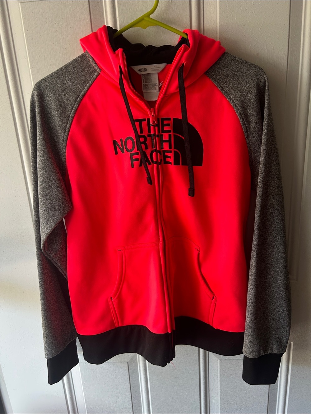 The North Face Neon Pink & Gray Kids Full-Zip Hoodie